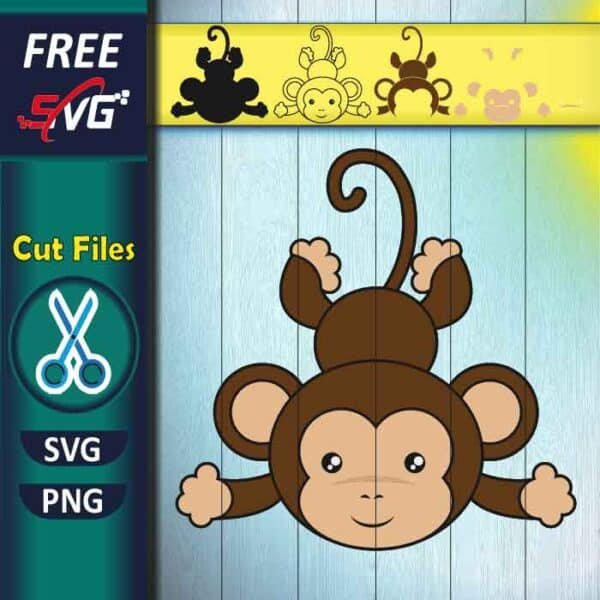 Monkey SVG Free For Cricut Flying Monkey SVG Free