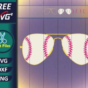 Aviator Sunglasses SVG Free