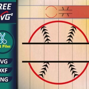 Baseball Monogram SVG Free