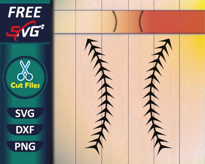 Baseball Threads SVG Free