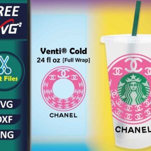 Chanel Starbucks cup SVG Free