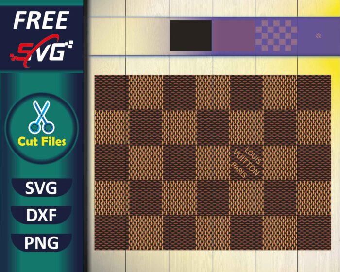 Checkerboard Louis Vuitton SVG Free