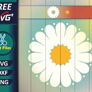 Cricut daisy flower SVG Free