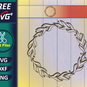 Floral Wreath SVG Free