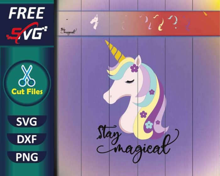 Unicorn Stay Magical SVG Free