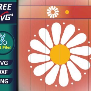 Free daisy SVG cut file