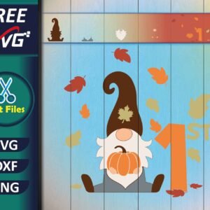 Gnome SVG Free | 1st, fall SVG