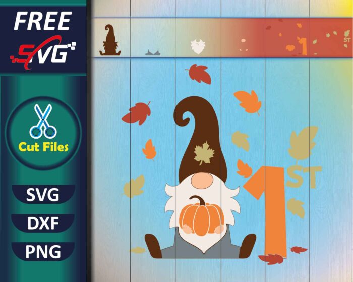 Gnome SVG Free | 1st, fall SVG