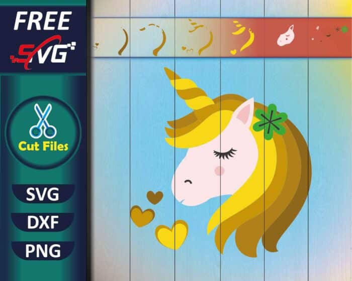 Golden Unicorn SVG Free