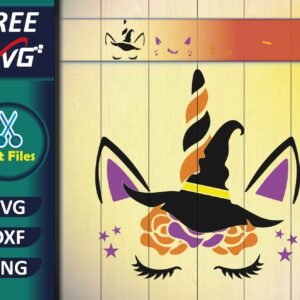 Halloween Unicorn SVG Free