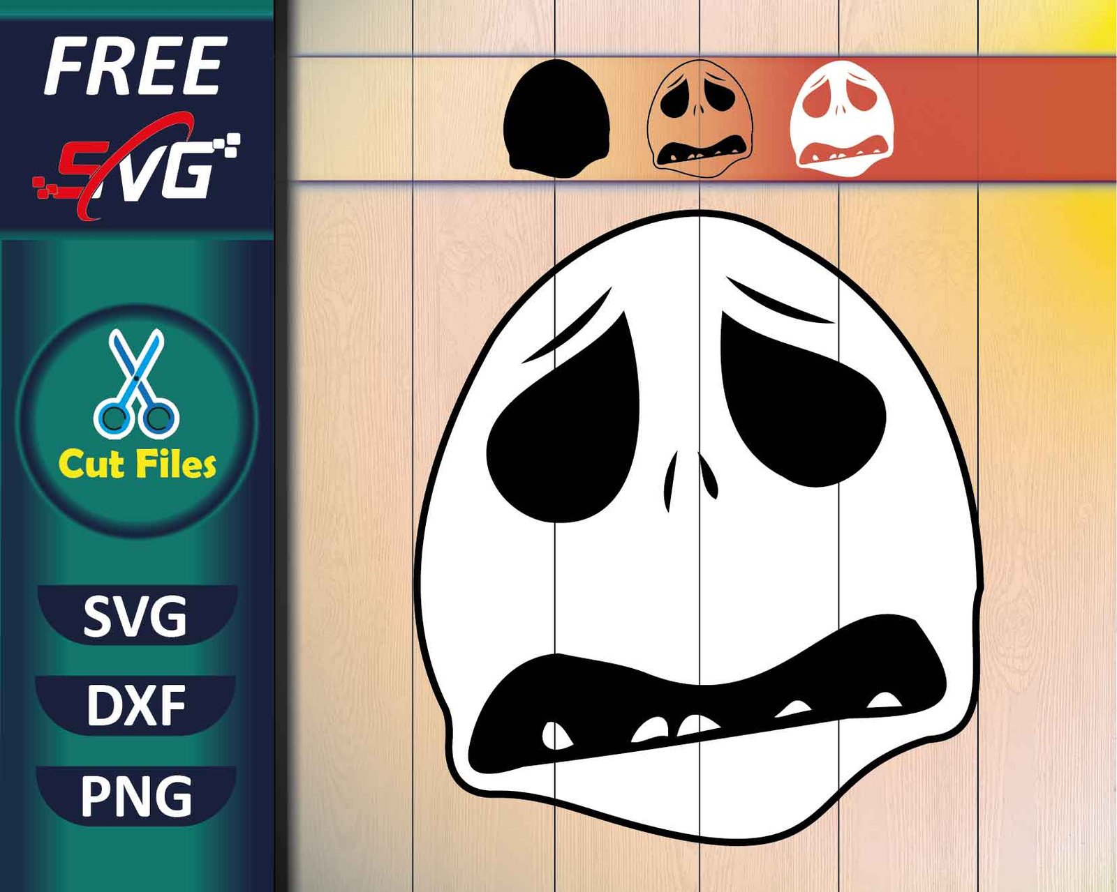 Jack Skeleton Face SVG Free