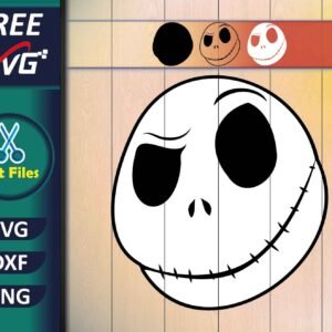Jack Skellington face SVG Free