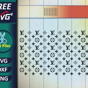Louis Vuitton pattern Transparent SVG Free