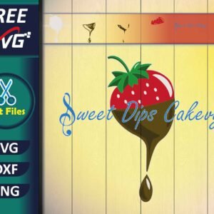 Sweet Dips Cakevy SVG Free