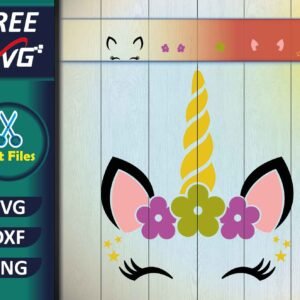 Unicorn Head SVG Free