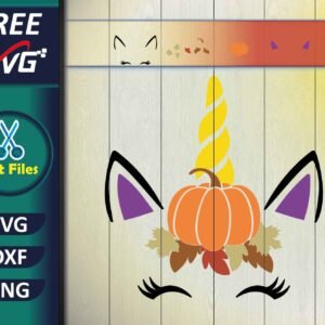 Unicorn Pumpkin SVG Free