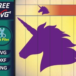 Free Unicorn Silhouette SVG, Cut files for Cricut