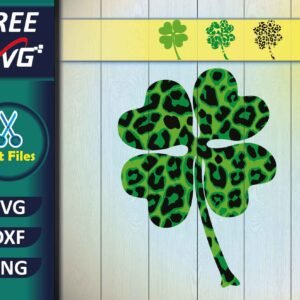 leopard shamrock SVG Free