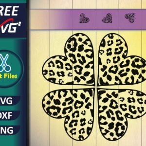 leopard shamrock SVG Free