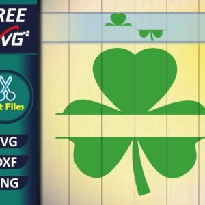 shamrock monogram SVG Free