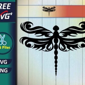 Free dragonfly SVG for Cricut