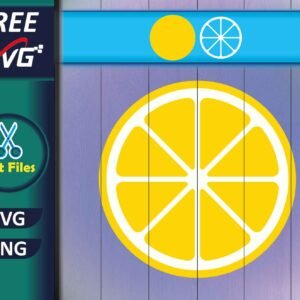 Lemon Slice SVG Free for Cricut