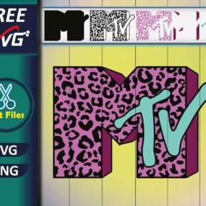 MTV Logo Leopard SVG Free