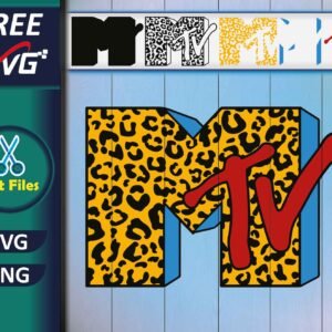 MTV Logo Leopard SVG Free