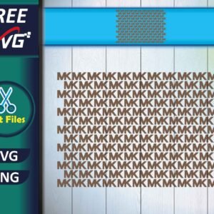 Michael Kors MK Logo Pattern SVG Free