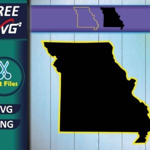 Missouri State Map SVG Free