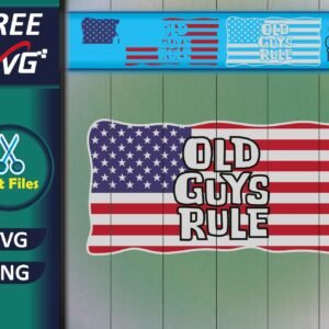 Old Guys Rule American Flag SVG Free