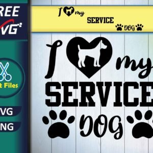 Service Dog SVG Free