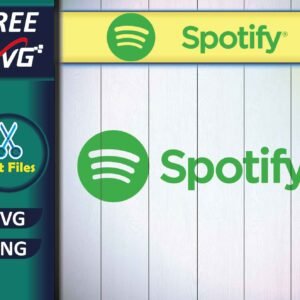 Spotify Logo with Text SVG Free
