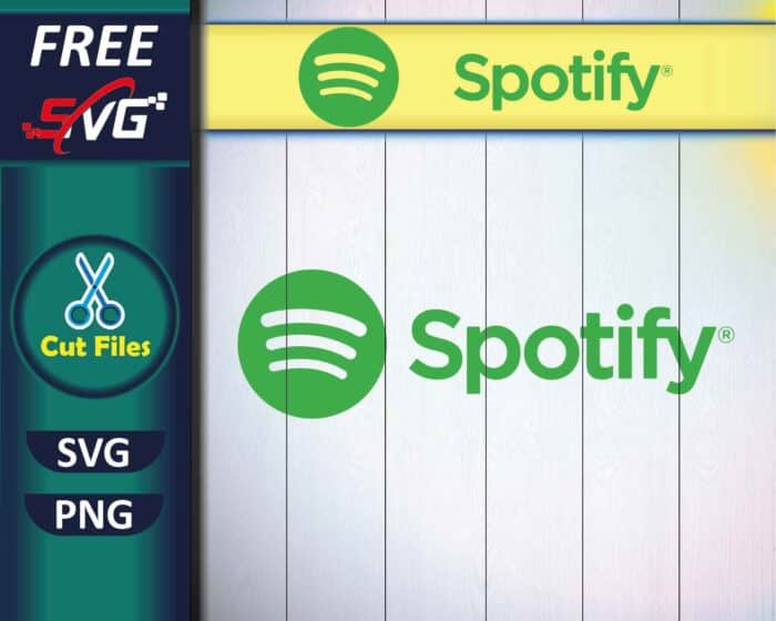 Spotify Logo with Text SVG Free