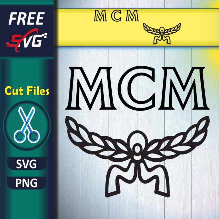 MCM Logo SVG Free, Cut files for Cricut
