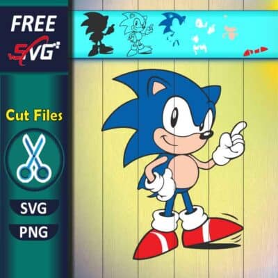 Sonic the hedgehog SVG Free for Cricut