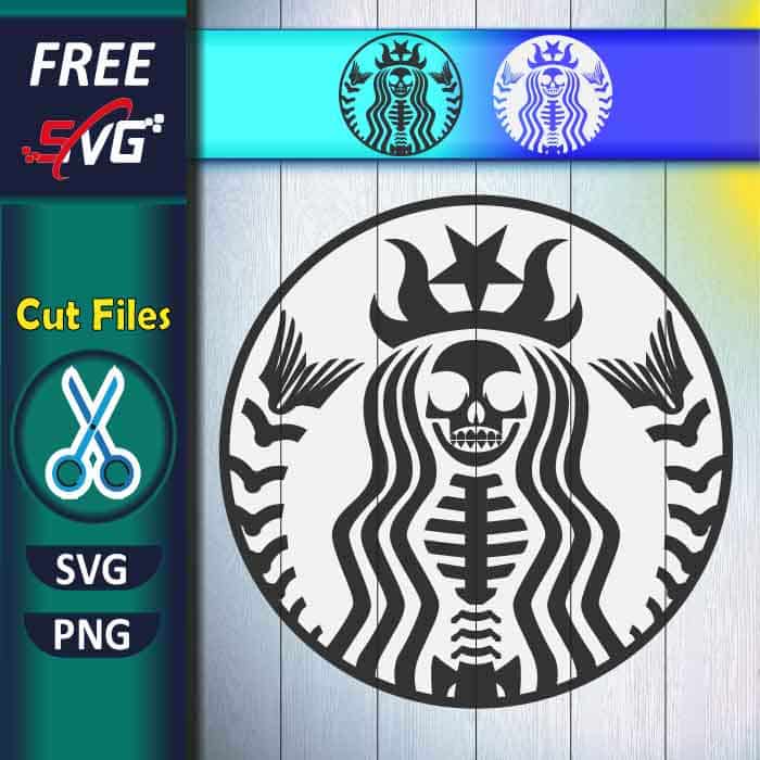 Starbucks Skeleton SVG Free, Halloween Starbucks SVG