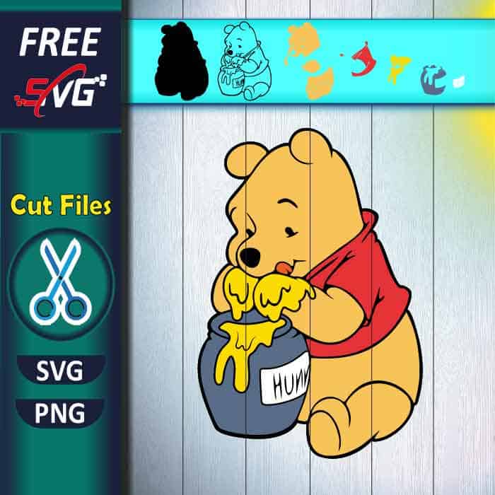 Winnie the Pooh SVG Free, Pooh bear SVG Free