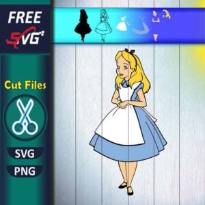 Alice SVG Free - Alice in Wonderland SVG