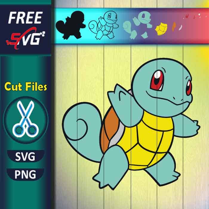 Squirtle SVG Free for Cricut | Pokemon SVG free