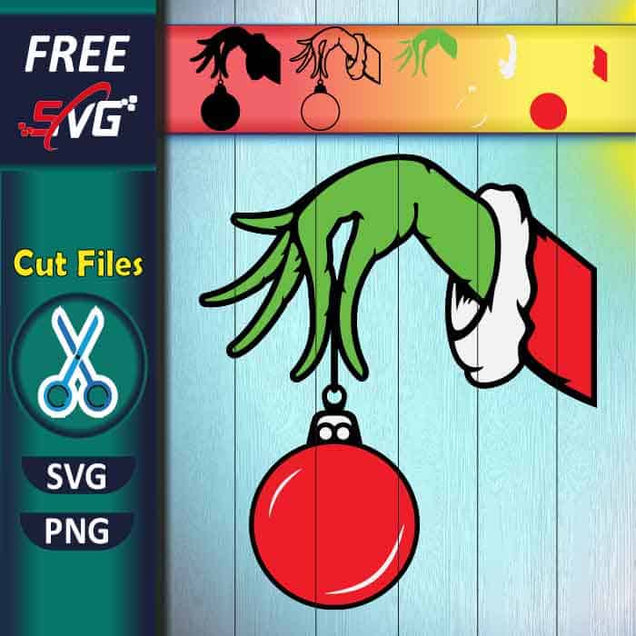 Grinch hand SVG free, Christmas Grinch SVG free