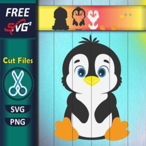 Penguin SVG Free for Cricut, cute penguin svg