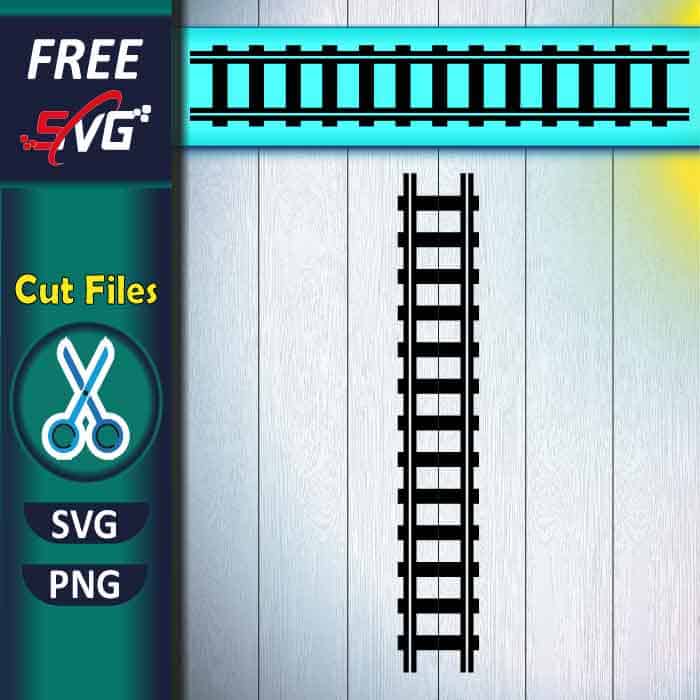 Train track SVG free for Cricut