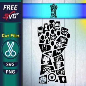 avengers gauntlet SVG free, Infinity gauntlet SVG