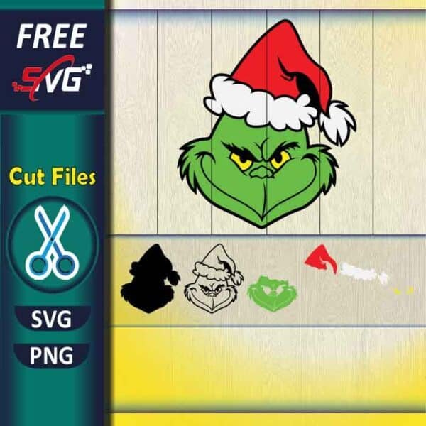 Christmas Grinch SVG free, grinch face svg for Cricut - freesvg.art