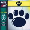 Penn State paw print SVG free for Cricut