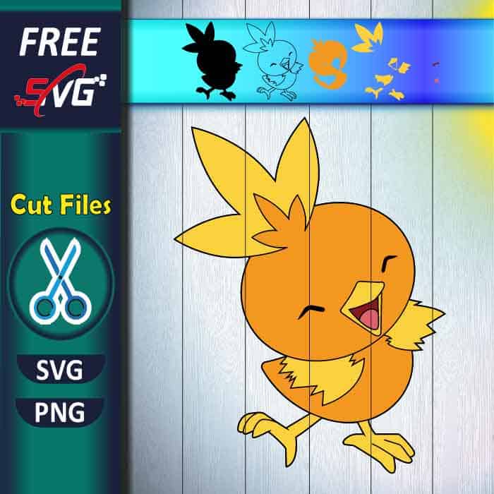 Torchic SVG free for Cricut, Torchic Pokemon SVG free