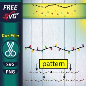 Christmas lights SVG free, Christmas lightbulb SVG free