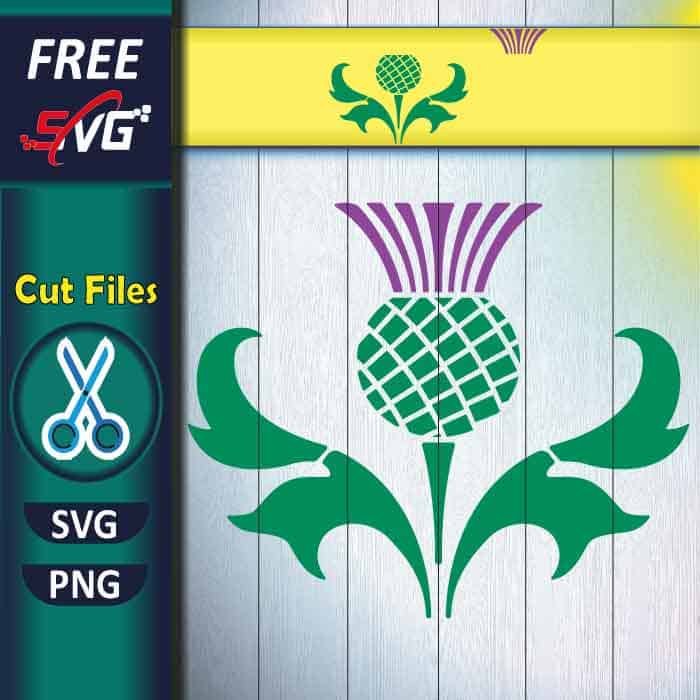 Scottish Thistle SVG free, Scottish National Emblem SVG free
