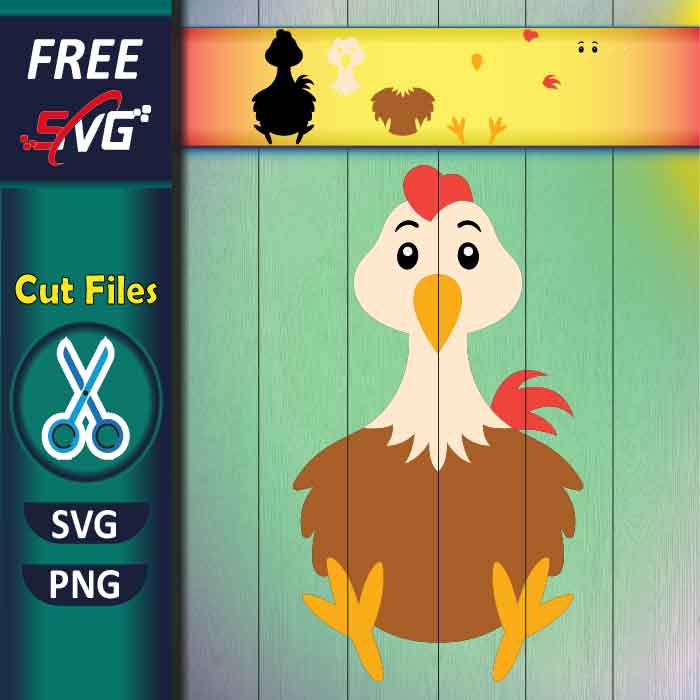 Chicken SVG free, baby chicken SVG, Farm Animals SVG